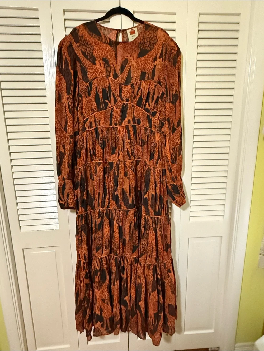 FARM Rio Giraffe Maxi Dress Black / Brown - Picture 3 of 7